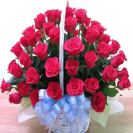 36 Red Roses Basket