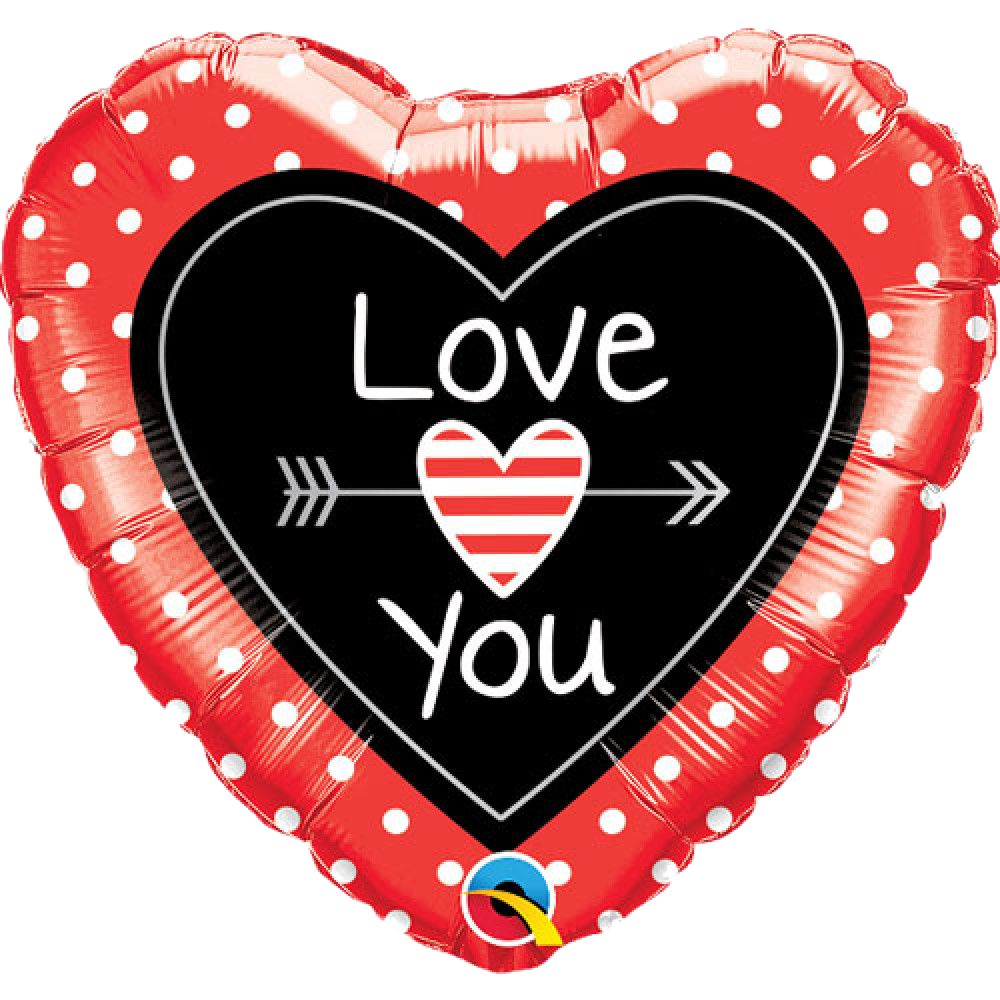1 pc. I Love You Mylar Balloon