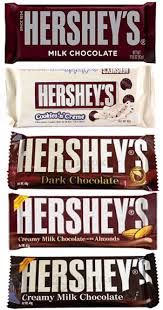 Hershey's Chocolate 5 Assorted Bars