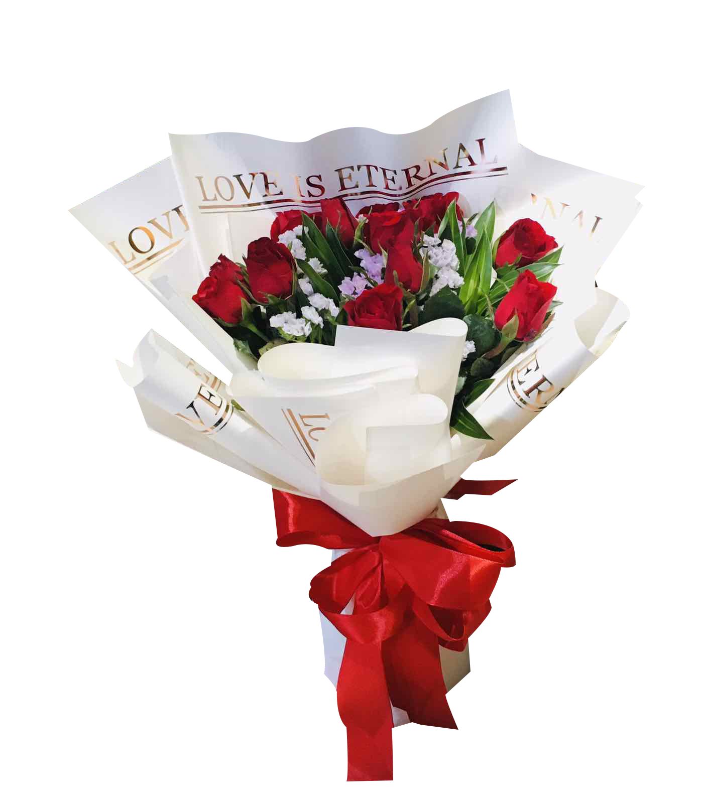 24 Red Rose In a Beautiful Bouquet