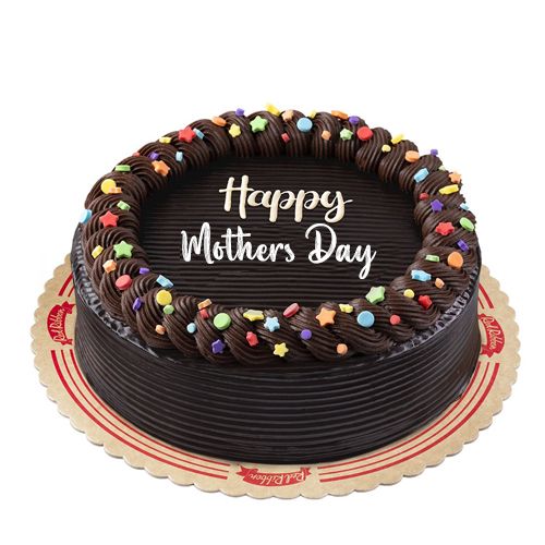 Round Chocolate Dedication Cake