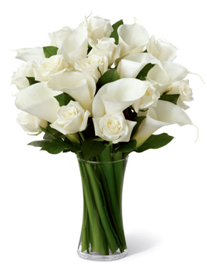 Harmony (18 Roses + 4 Calla Liliesus)
