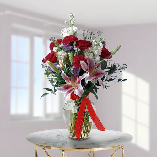 Roses And Lilies (36 Rosesus)