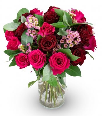 bouquet of Red Clair roses (Small)