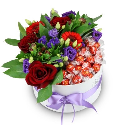 Flower box Lucille (Medium - milk chocolate)