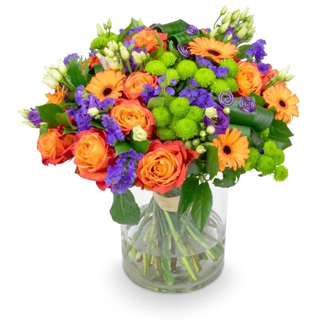 Bouquet of orange flowers – Anicet (Small)