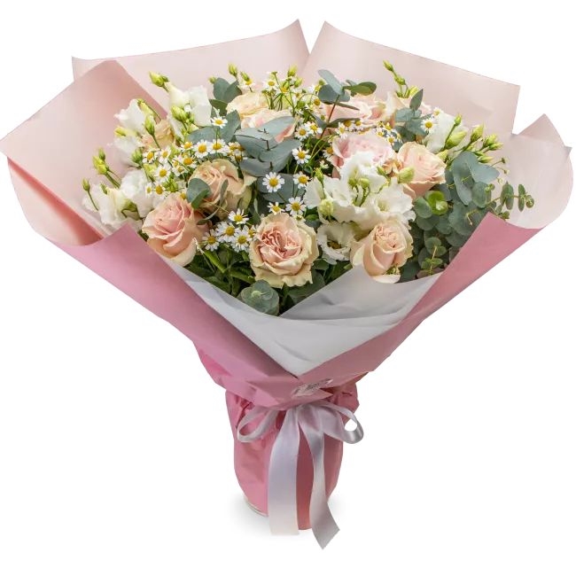 Flower of roses and lisianthus – Sabine (Small)
