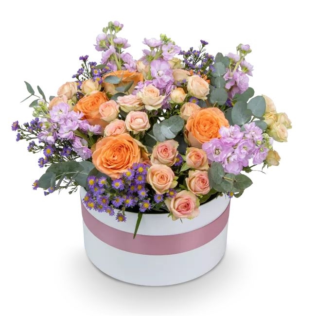 flower box with roses – Leonie (Small)