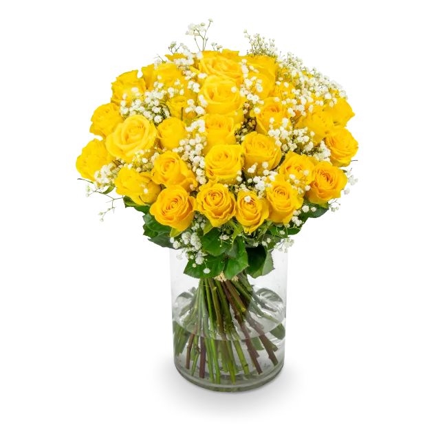 Bouquet of yellow roses – Stephanie (Small)
