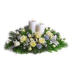 White Christmas Centerpiece