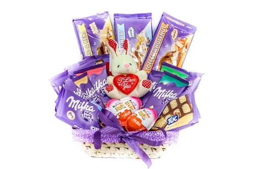 Milka Pleasures Gift Basket