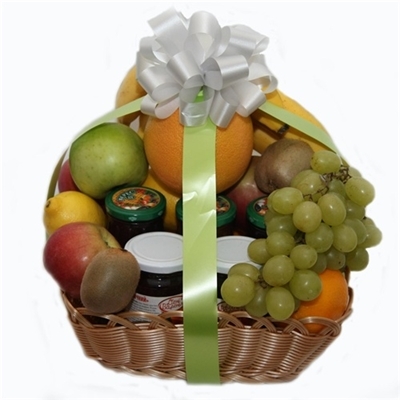 Fruit and Jam Gift Basket