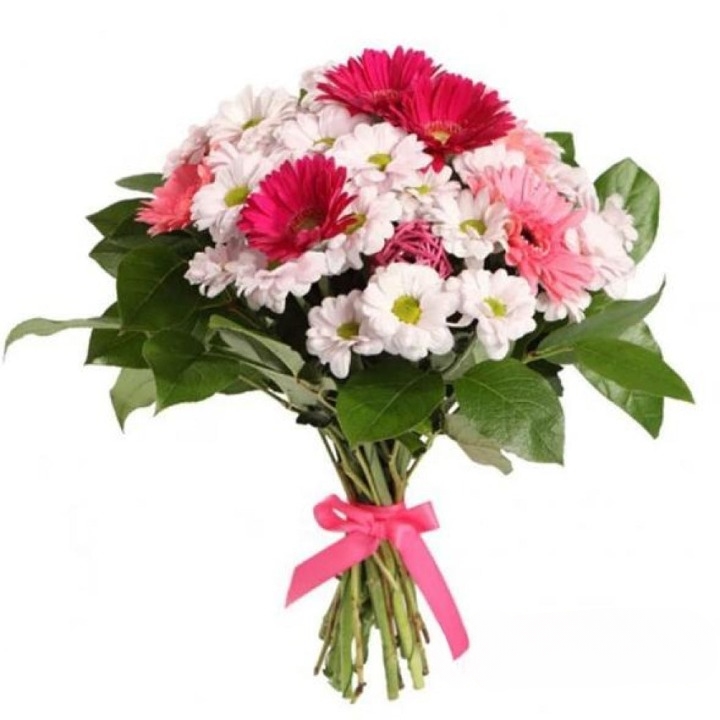 Bright Gerberas and Chrysanthemums Bouquet
