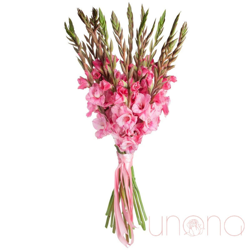 Gently Pink Gladioli Bouquet
