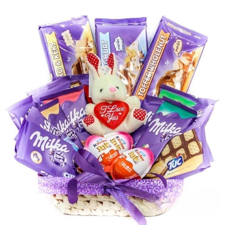 Milka Pleasures Gift Basket