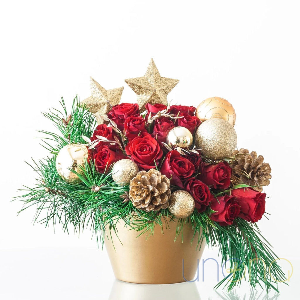Red Xmas Bouquet (regular - fresh quality flowers)