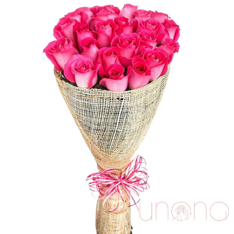 Vulcanic Passion bouquet (pink / standard (local flowers))