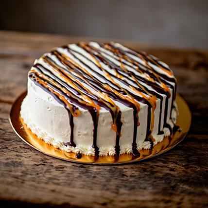 Butter Scotch With Chocolate Garnish Cake (1 Kg)