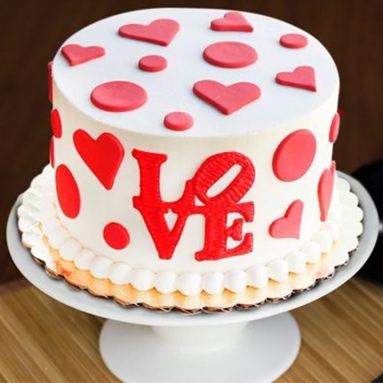 Love Fondant Cake (Love Fondant Cake 1 Kg)
