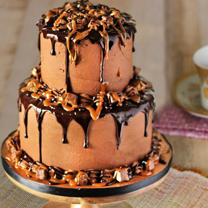 2 Tier Chocolate Cake (3 Kg Chocolate Cake)