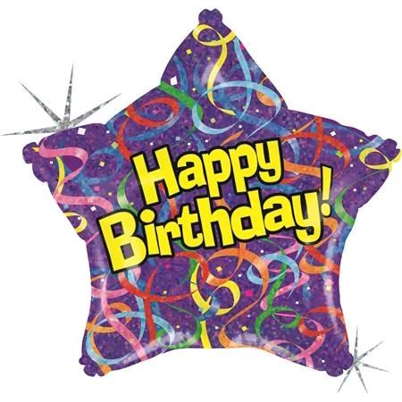Happy birthday star balloon (Happy birthday star balloon)