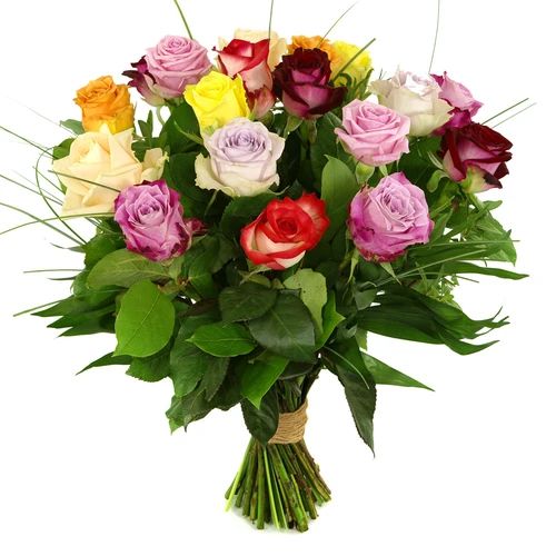 Mixed roses medium (12 Mixed pink boxes including sheet material)
