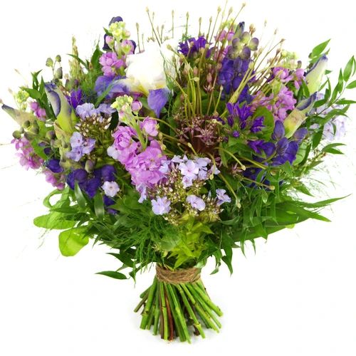 Field bouquet blue purple lilac (Field bouquet medium blue purple lilac bouncy)