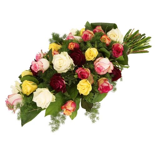 Funeral bouquet Mixed roses (Funeral bouquet mixed roses approx 55 cm)