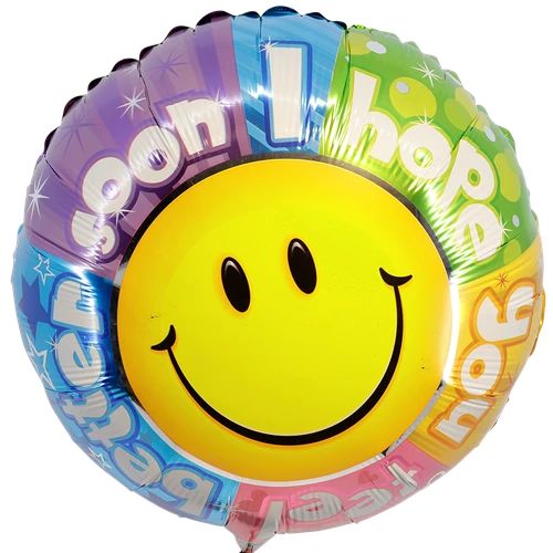 I hope you feel better soon. (Helium balloon I hope you feel better soon)