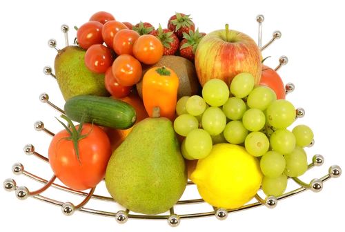 Stainless steel luxury fruit decoration bowl 32 cm (Stainless steel fruit decorations)
