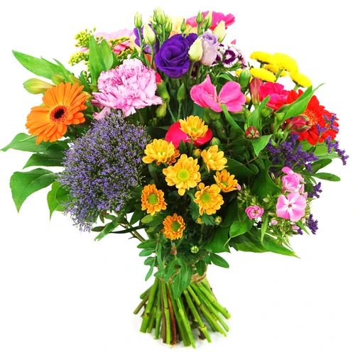 A colorful bouquet makes you happy… (Small colorful bouquet)