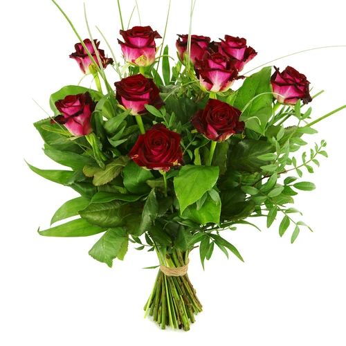 Red roses or choose the number of roses yourself (10 Red roses with foliage)