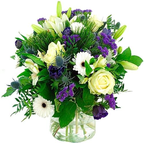 Bouquet blue purple white (Standard (S))