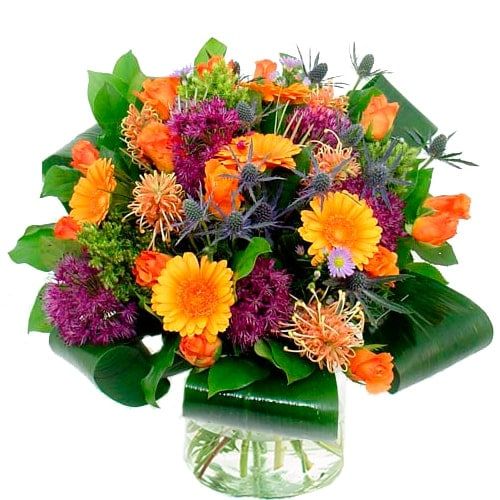 Bouquet orange purple (Standard (S))