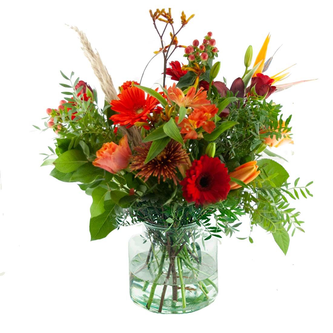 Luxury bouquet orange red (Standard (S))