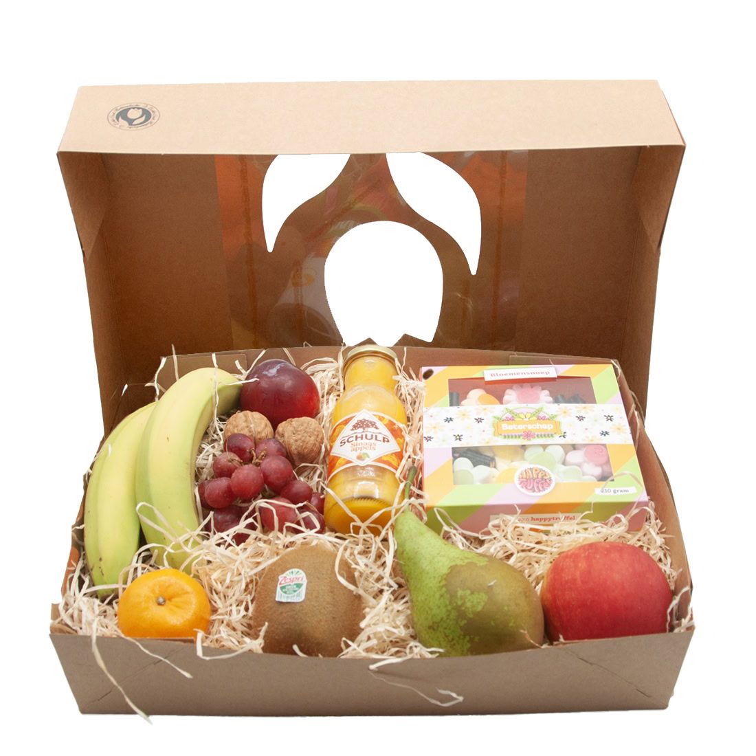 Fruit box with flower candy