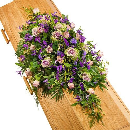 Coffin decoration lilac-purple (Standard (S))