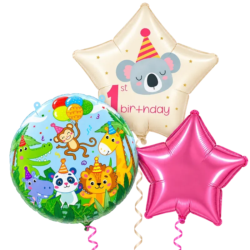Ballonboeket 1e verjaardag koala 2+1 gratis