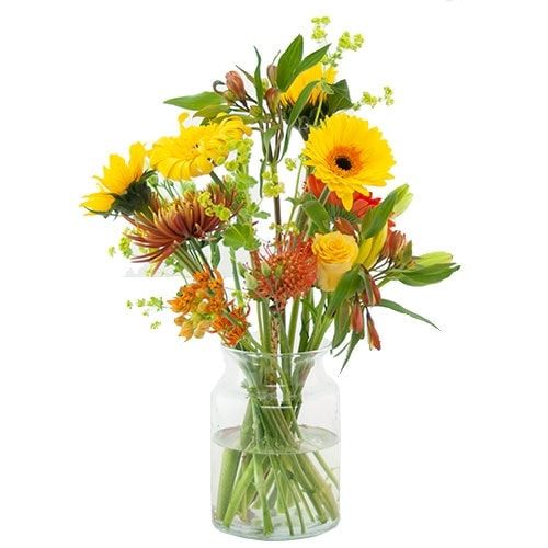 Pickbouquet orange / yellow