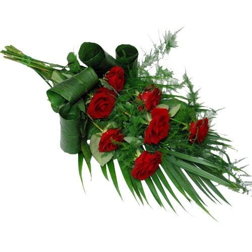 Hand tied funeral bouquet