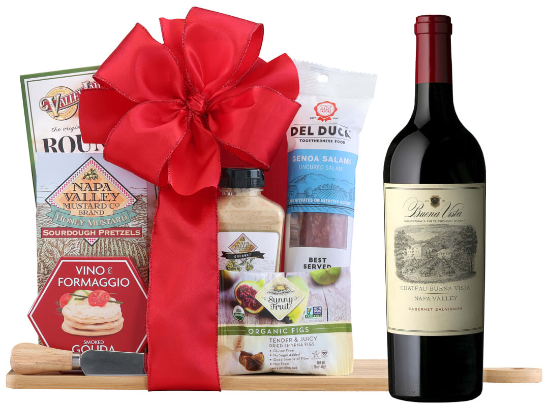 Buena Vista Napa Valley Cabernet Party Board Gift Basket