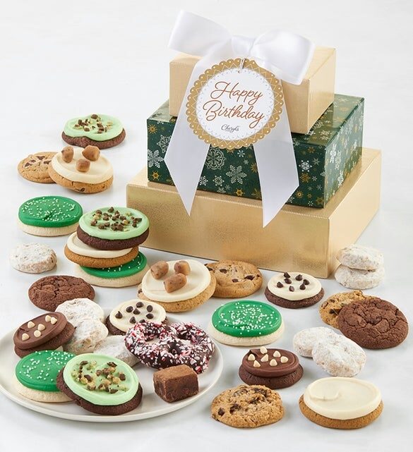 Sparkling Gift Tower - Happy Birthday