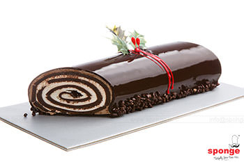 Modern Yule Log -  Large