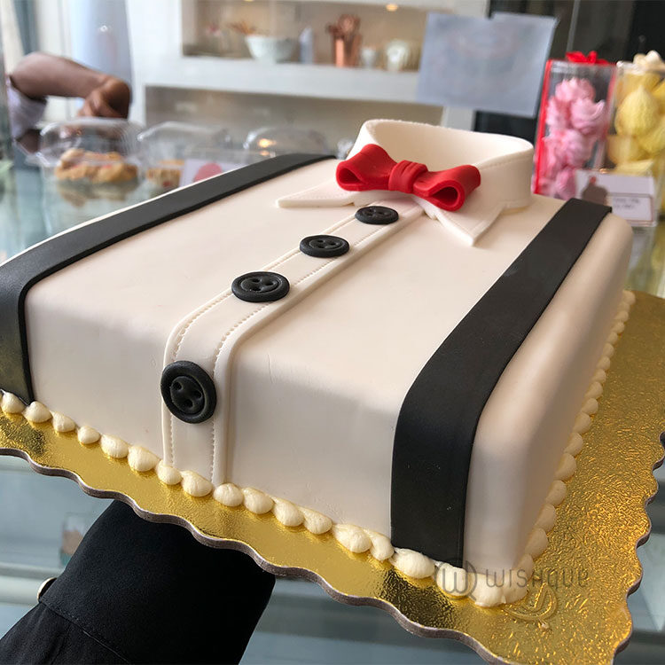 Gentleman Shirt Ribbon Cake