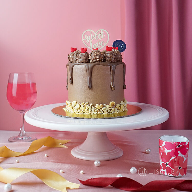 Sweetheart Ferrero Chocolate Cake