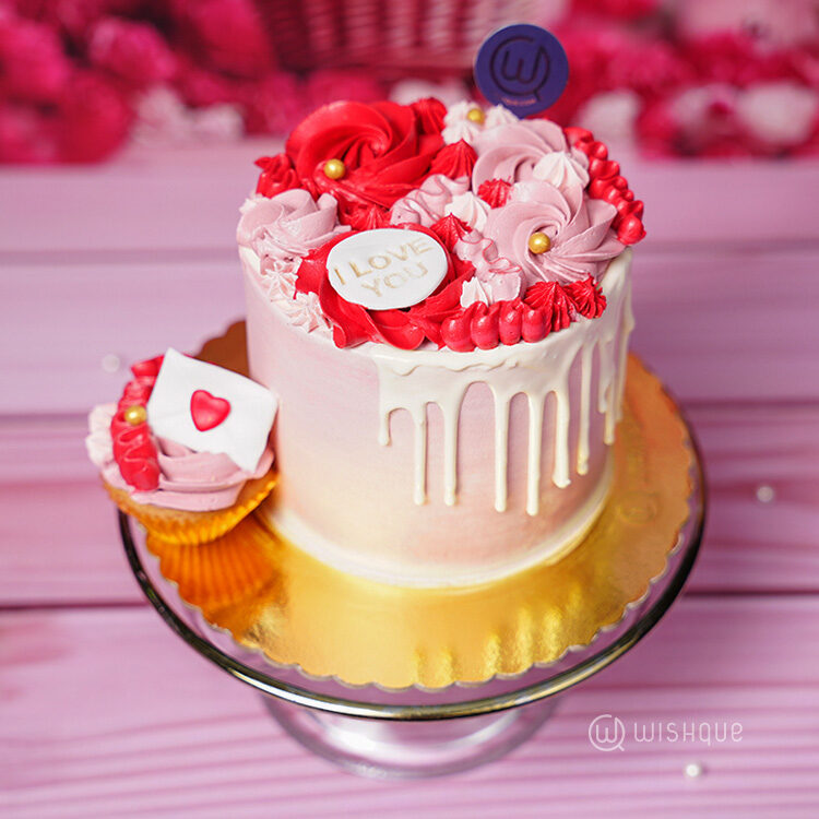 Love Letter Cascade Chocolate Cake