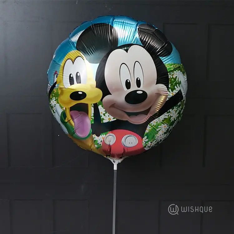 Mickey & Pluto Happy Foil Balloon