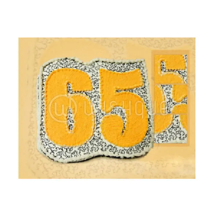 Bold Numbers Edge Shaped Design Cake