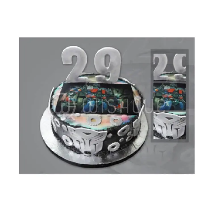 Transformers Design Cake with Edible Print