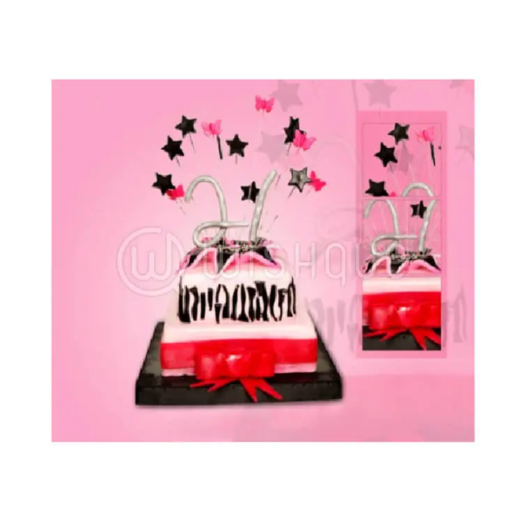 21st Birthday Glitz & Glamour Design Cake